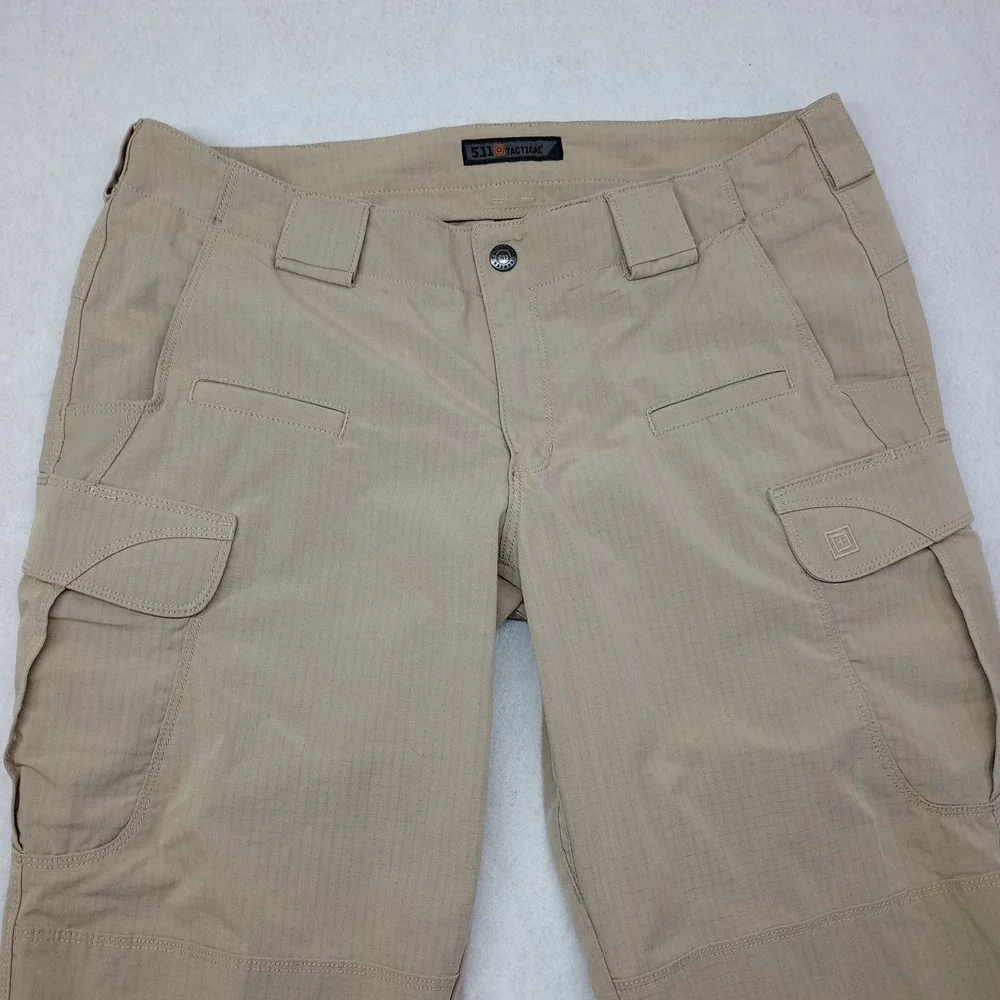 5.11 Tactical Cargo Pants Khaki Tan Ripstop Utility Mens 16 Regular flaws - Picture 2 of 15